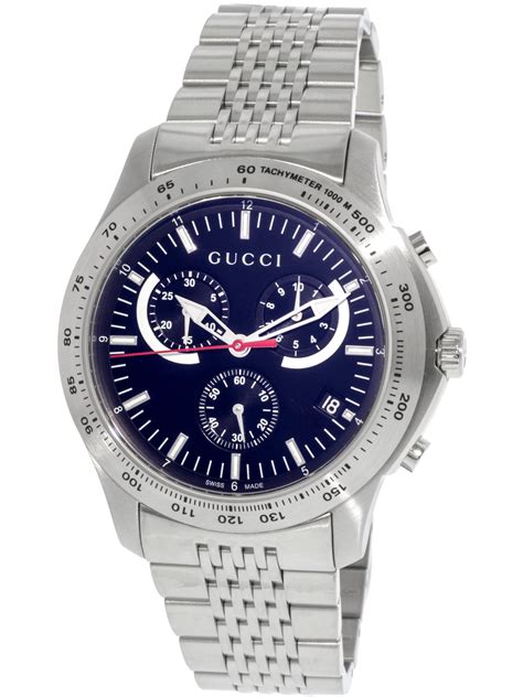 gucci watch silver mens